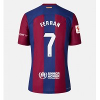 Koszulka piłkarska Barcelona Ferran Torres #7 Strój Domowy dla kobiety 2023-24 tanio Krótki Rękaw